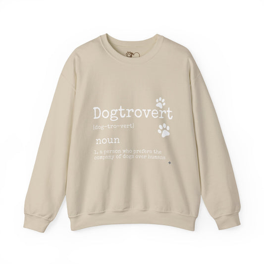 Dogtrovert Definition Shirt – Funny Dog Lover Quote, Introvert Dog Person Gift, Cute Puppy Illustration Design