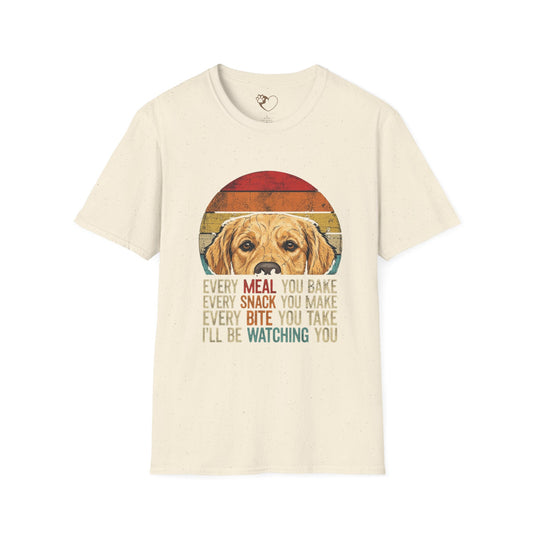 Funny Golden Retriever Baking Shirt – Every Meal You Bake I’ll Be Watching You – Vintage Dog Lover Gift