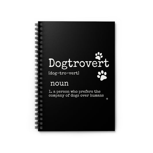 Dogtrovert Definition Shirt – Funny Dog Lover Quote, Introvert Dog Person Gift, Cute Puppy Illustration Design