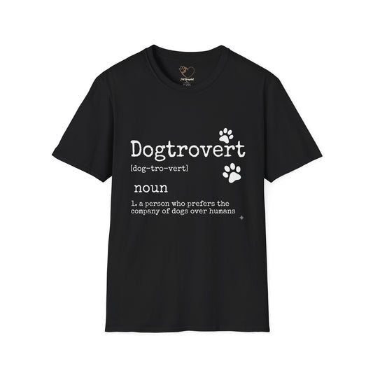 Dogtrovert Definition Shirt – Funny Dog Lover Quote, Introvert Dog Person Gift, Cute Puppy Illustration Design