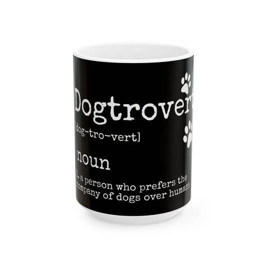 Dogtrovert Definition Shirt – Funny Dog Lover Quote, Introvert Dog Person Gift, Cute Puppy Illustration Design